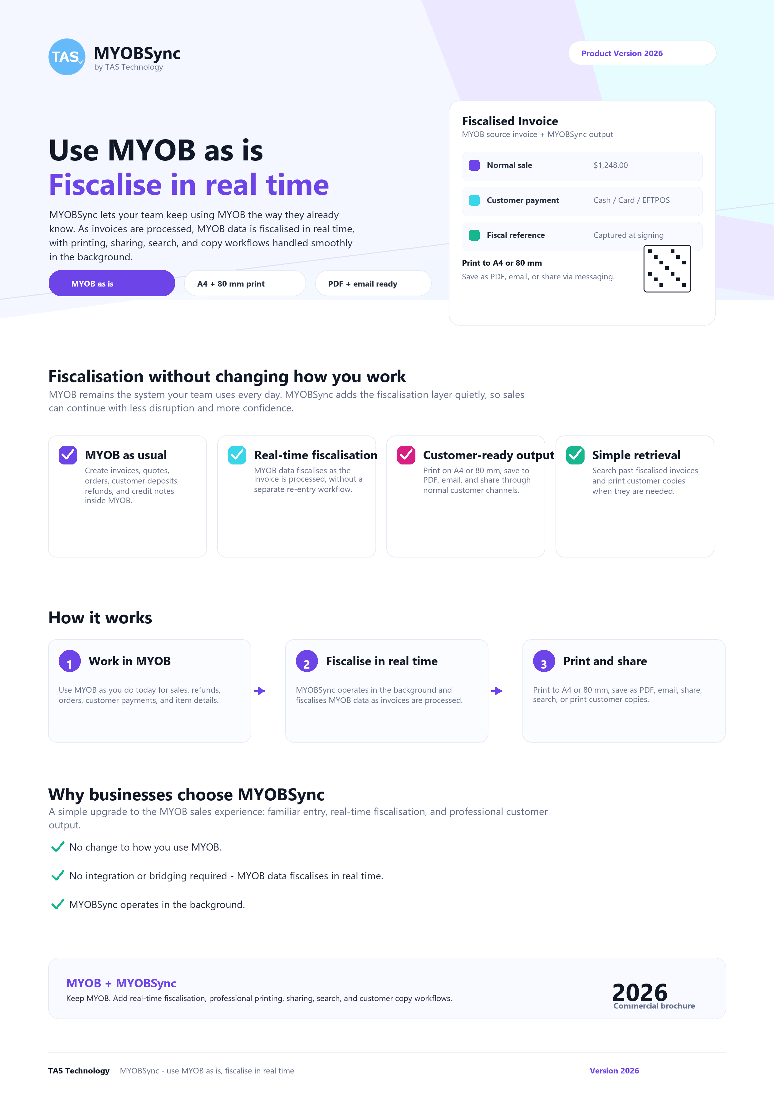 MYOBSync 2026 commercial brochure preview